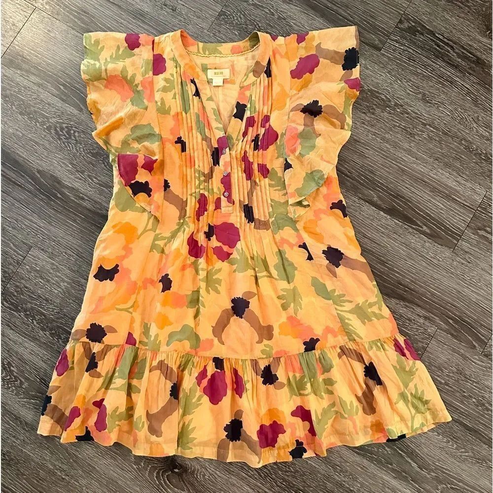Maeve Giulietta Pintucked Mini Dress